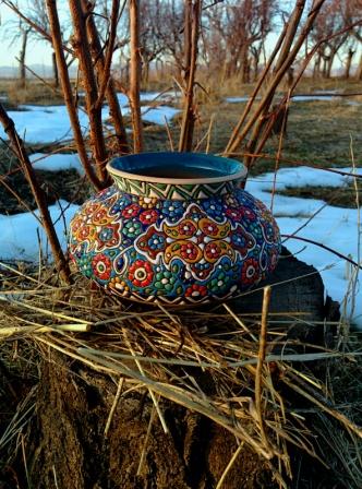 گلدان عدسی رومیزی  کد 105
