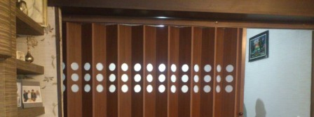 درب کشویی آکاردئونی پی وی سی پنجره گرد