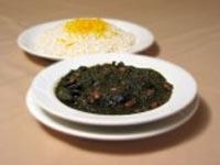 چلو خورشت قرمه سبزی 