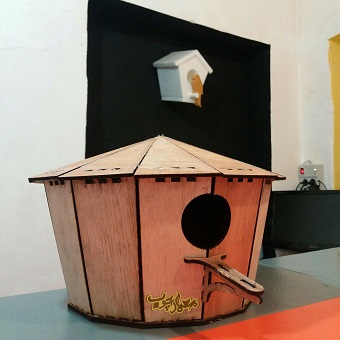 لانه پرنده چوبی nest
