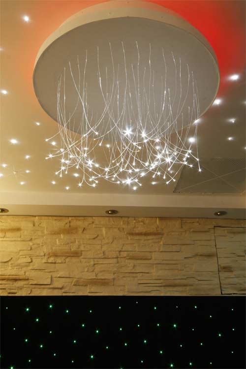 فیبر نوری بلند با انعکاس نور  LED فیبر آویز