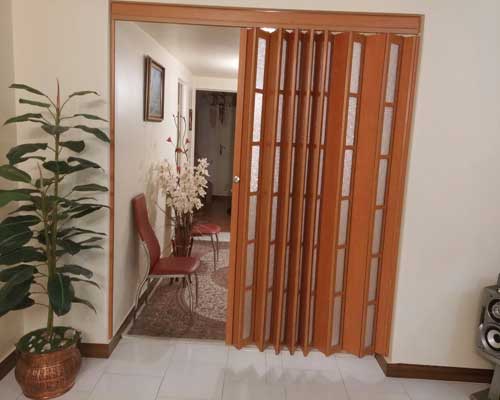 درب پیلیسه ای پی وی سی pvc 